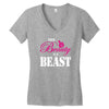This Beauty Is A Beast Women's V-Neck T-Shirt