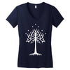 white tree of gondor Women's V-Neck T-Shirt