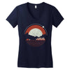 peaceful universe Women's V-Neck T-Shirt