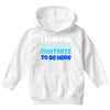 i stopped playing fortnite to be here Youth Hoodie
