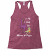 mama &amp; pizza dinasour. Racerback Tank