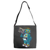 robot kicks Adjustable Strap Totes
