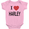 i love harley Baby Bodysuit