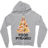 pizza lover's food pyramid Zipper Hoodie