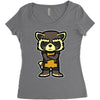 angry raccoon Women's Triblend Scoop T-shirt
