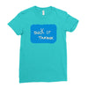 suck it trebek Ladies Fitted T-Shirt