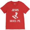 jesus drives me V-Neck Tee