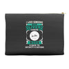I Love Someone With Liver Cancer To The Moon And Back Accessory Pouches