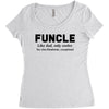 Funcle Like Dad, Only Cooler Women's Triblend Scoop T-shirt