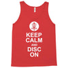 keep calm and disc golf on target frisbee basket Tank Top