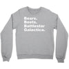 bears, beets, battlestar galactica Crewneck Sweatshirt