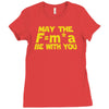 may the f= m.a be with you Ladies Fitted T-Shirt