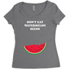 Don't Eat Watermelon Seeds Women's Triblend Scoop T-shirt