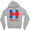 hillary hospital Zipper Hoodie