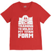 training to unlock my titan form V-Neck Tee