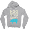 hog butcher to the world chicago Zipper Hoodie