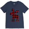 lumberjack reindeer V-Neck Tee