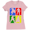 4 Super Hero Ladies Fitted T-Shirt