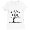 Winter (a215) Ladies Fitted T-Shirt