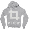 oh crop Zipper Hoodie
