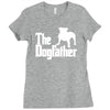 the dogfather  nerd retro der pate godfather fun Ladies Fitted T-Shirt