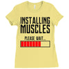 new installing muscle Ladies Fitted T-Shirt