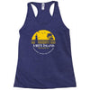 amity island jaws inspired movie shark printed Racerback Tank