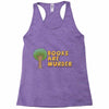 books are murder Racerback Tank