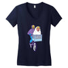 he t Women's V-Neck T-Shirt