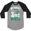 my husky is in charge! 3/4 Sleeve Shirt