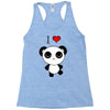 i love panda Racerback Tank