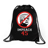 Impeach 45 Stop Trump Drawstring Bags