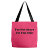 im not short funny t shirt humor nerd geek tee s 3xl Tote Bags