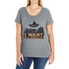 I Want to Leave Ladies Curvy T-Shirt