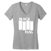black flag new Women's V-Neck T-Shirt