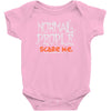 normal people scare me Baby Onesie
