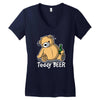 teddy beer Women's V-Neck T-Shirt