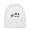 swim bike and run Baby Beanies