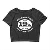 Funny 40th Birthday Crop Top