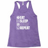 eat sleep spurs Racerback Tank