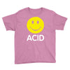 acid house smiley face 90's rave club hardcore party Youth Tee