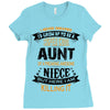 Super Cool Aunt Of A Freaking Awesome Niece Ladies Fitted T-Shirt
