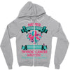 Thyroid Cancer Warrior Zipper Hoodie