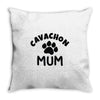 cavachon mum Throw Pillow