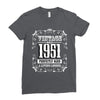 vintage made in 1951 perfectly aged a living legend Ladies Fitted T-Shirt