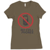 no cell phones Ladies Fitted T-Shirt