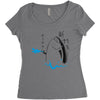 Fish Holdup Women's Triblend Scoop T-shirt
