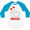 new i love house 3/4 Sleeve Shirt
