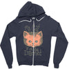 my cat is on the internet Zipper Hoodie