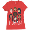 Women's March We are Human Ladies Fitted T-Shirt